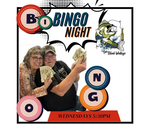 bingo night at the blind walleye