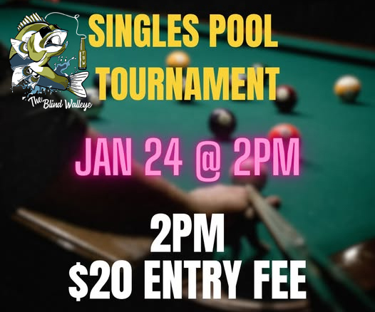 the blind walleye pool tournament 2026-01-24