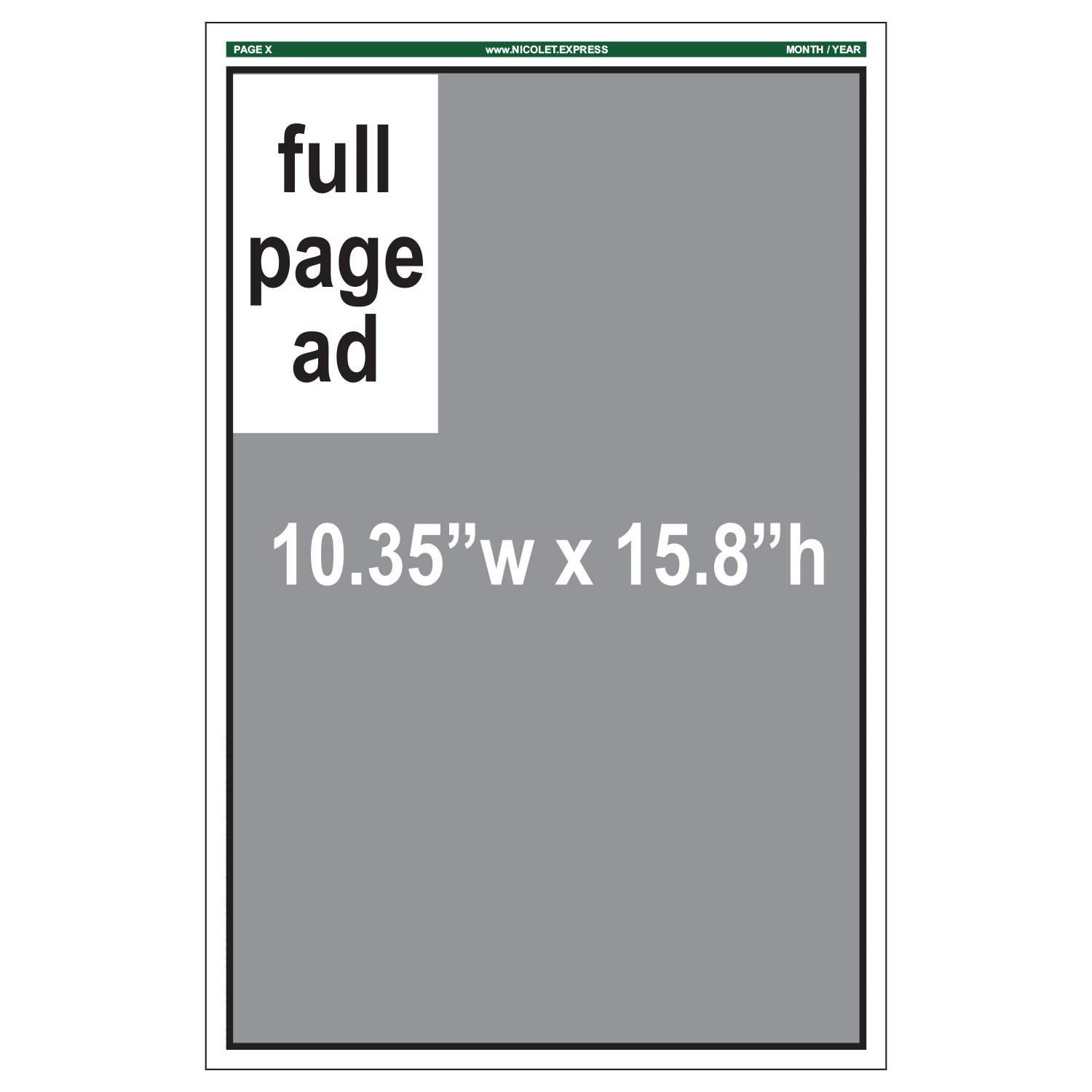 Full page ad for August 28, 2026 publication