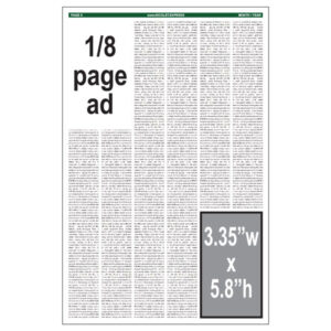 1/8 page ad