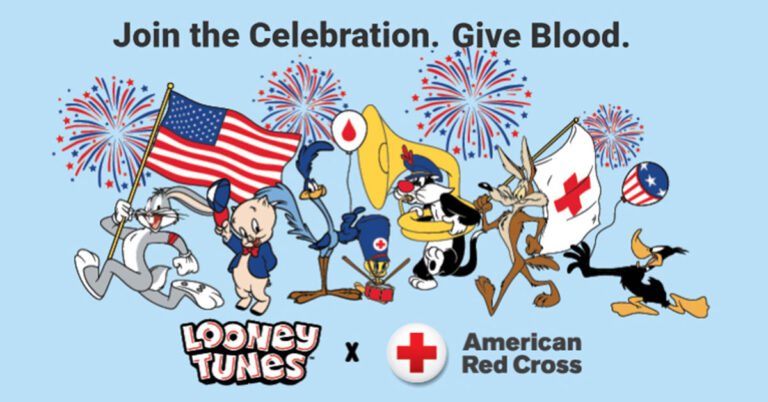 looney tunes red cross banner 768x402