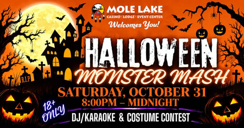 2026 mole lake monster mash 850x445