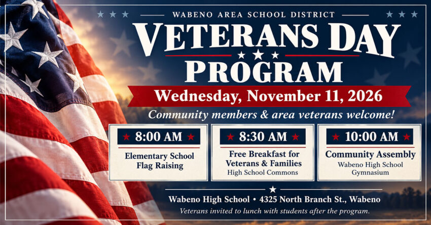 2026 wasd veterans day program 1 850x445