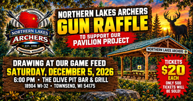 northern lakes archers raffle 1 768x403